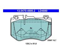 ATE Plaquette de Freins Bremsbelegsatz Avant pour Mercedes-Benz C-Klasse