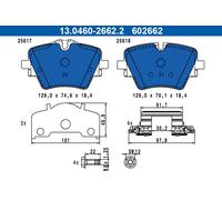 ATE Plaquette de Freins pour BMW X1 U11 2 Active Tourer U06 U10 Mini-