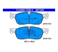 Jeu de plaquettes de frein ATE 13.0460-7330.2, avant