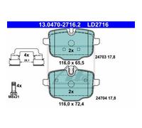 ATE Plaquettes Bremsbelegsatz Arrière Système Lucas/TRW pour BMW 5er Touring
