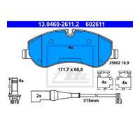 ATE Plaquettes Bremsbelegsatz Avant pour Ford Tourneo Custom Bus Transit