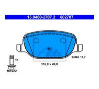 ATE Plaquettes De Frein 13.0460-2707.2 Plaquettes Pour Lancia Thesis 841AX