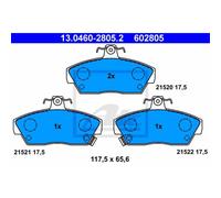 ATE Plaquettes De Frein 13.0460-2805.2 Plaquettes Pour Rover 200 Hatchback RF