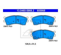 ATE Plaquettes De Frein 13.0460-5868.2 Plaquettes Pour KIA Rio Kombi DC