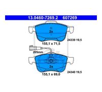ATE Plaquettes De Frein 13.0460-7269.2 Plaquettes Pour Alfa Romeo Giulietta 940