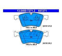 Jeu de plaquettes de frein ATE 13.0460-7271.2, avant