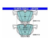 ATE Plaquettes De Frein Arrière Pour BMW 3 Série Touring E91 320D 325D E90 325I