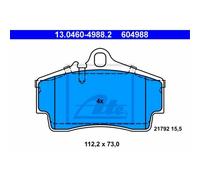 ATE Plaquettes De Frein Arrière Pour Porsche Boxster 986 2.5 2.7 911 Cabriolet