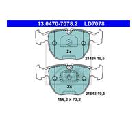 ATE Plaquettes De Frein Avant Pour BMW 5 Série E39 520I 525I X5 E53 3.0D