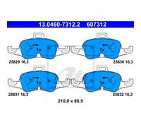 ATE Plaquettes De Frein Ensemble De Plaquettes Avant Compatible Pour Audi TT