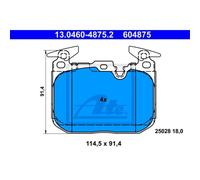 Ate Plaquettes De Frein Jeu De Plaquettes Avant Pour Bmw 1Er 3Er Touring