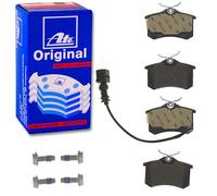 ATE Plaquettes de freins Arrière contact de signal d'usure inclus Épaisseur 17,2mm 13.0460-2877.2 Compatible avec VW Polo IV 3/5 portes 9N, 9A Lupo/Lupo 3L 6X1, 6E1 Polo IV Berline 9N4, 9N2, SEAT