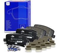 ATE Plaquettes de freins Arrière préparé pour l'indicateur d'usure contact de signal d'usure exclu Épaisseur 17,1mm avec accessoires 13.0460-2880.2 Compatible avec VW Golf 5 3/5 portes 1K1, AUDI