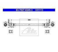 Ate Tuyau De Frein Arrière Droit Pour Bmw X5 3.0d Xdrive30d Xdrive40d X6