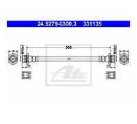 Ate Tuyau De Frein Arrière Pour Suzuki Swift III Splash SX4 Berline