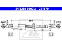 Ate Tuyau De Frein Arrière Pour VW Caddy IV Kombi Alltrack
