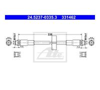 Ate Tuyau De Frein Avant Pour Audi Allroad 24.5237-0335.3