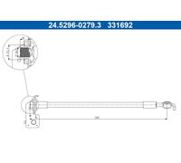ATE Tuyau De Frein Compatible Pour Hyundai I30 Coupé GD KIA Cee'D Sportswagon JD