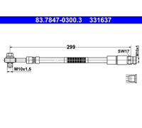 ATE Tuyau De Frein Compatible Pour VW Touareg CR7 Audi Q7 4M 4MB 4MG Q8 4MN
