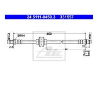 Ate Tuyau De Frein Ligne De Frein Avant Pour Dacia Duster Sandero II Logan MCV