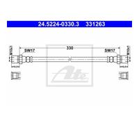 Ate Tuyau De Frein Ligne De Frein Avant Pour Ferrari Testarossa 400 I Mondial