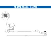 ATE Tuyau De Frein Ligne De Frein Compatible Pour Hyundai I20 PB PBT