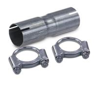 ATEC Germany 1x raccord de tuyau tuyau d'échappement Ø 45 mm longueur 135 mm, 2x colliers à étrier Ø 48 mm COMPATIBLE AVEC -