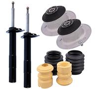 ATEC Germany 2x amortisseurs à gaz avant jambe de suspension bitube, y compris paliers de dôme et kit de protection contre la poussière, compatible avec BMW Série 5 (E39), 5 Touring (E39)