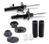 ATEC Germany 2x amortisseurs à gaz avant jambe de suspension y compris kit de protection contre la poussière, 2x paliers de dôme avant Compatible avec FORD GALAXY Mk2, MONDEO Mk4, S-MAX (WA6)