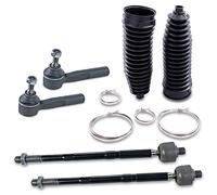 ATEC Germany 2x barre d'accouplement y compris tête de barre d'accouplement avant gauche droite, 2x jeu de manchettes de direction Compatible avec FIAT PUNTO (199_) OPEL CORSA D (S07)