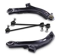 ATEC Germany 2x bras de suspension avant inférieur gauche droit, 2x barres | Compatible avec: RENAULT CLIO III, CLIO III Grandtour, MODUS / GRAND MODUS