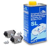 ATEC Germany 2x cylindre de frein de roue +ATE liquide de frein arrière Compatible avec MERCEDES-BENZ A-KLASSE (W168)