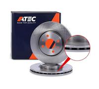 ATEC Germany 2x disques de frein arrière Ø 294 mm ventilés Compatible avec BMW Série 3 (E46), 3 Cabriolet (E46), 3 Compact (E46), 3 Coupe (E46), 3 Touring (E46)