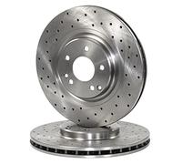 ATEC Germany 2x disques de frein avant Ø 330 mm Compatible avec MERCEDES-BENZ Classe E (W211), Classe E modèle T (S211), SL (R230)