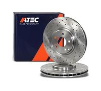 ATEC Germany 2x disques de frein avant Ø 330 mm Compatible avec MERCEDES-BENZ Classe S (W220), Classe S Coupe (C215)