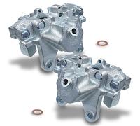 ATEC Germany 2x étrier de frein arrière gauche et droit étrier fixe 2 pistons, Compatible avec MERCEDES Classe C (W203)(CL203 (S203), Classe CLC (CL203), CLK (C208)(C209) (A208) (A209), SLK (R171)
