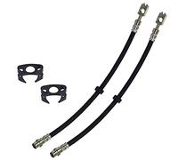 ATEC Germany 2x flexibles de frein avant longueur 384mm, ressort de maintien inclus sans vis de maintien Compatible avec VW PASSAT B3/B4 (3A2, 35I)(3A5, 35I), POLO (6N2)(6N1) (6V2), LUPO I (6X1, 6E1)