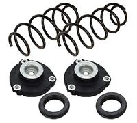 ATEC Germany 2x ressort de suspension avant ressort hélicoïdal gauche droit, 2x palier de dôme avant avec roulement à billes Compatible avec SEAT IBIZA, CORDOBA, SKODA FABIA 1, VW POLO