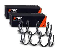 ATEC Germany 2x ressort de suspension avant ressort hélicoïdal gauche droit Compatible avec NISSAN NOTE (E11, NE11), RENAULT CLIO III (BR0/1, CR0/1), CLIO III Grandtour, MODUS/GRAND MODUS (F/JP0_)