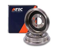 ATEC Germany 2x Tambour de frein arrière sans roulement de roue Compatible avec DACIA LOGAN (LS_), RENAULT 19 1, 19 2, CLIO 2, LOGAN 1, MEGANE 1, SANDERO/STEPWAY 1, THALIA, TWINGO