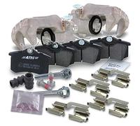 ATEC Germany 2x Žtrier de frein arri re gauche & droit + plaquettes de frein arri re Compatible avec A udi A3, SEAT ALTEA, LEON, TOLEDO, SKODA OCTAVIA 2, YETI, VW BEETLE, EOS, GOLF PLUS V, Golf 5 & 6,