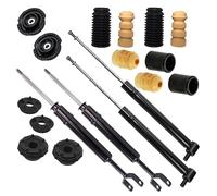 ATEC Germany 4x amortisseurs à gaz avant et arrière jambe de suspension y compris paliers de dôme &, kit de protection contre la poussière, Compatible avec AUDI A4 B5 (8D2)