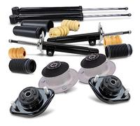 ATEC Germany 4x amortisseurs à gaz avant et arrière jambe de suspension y compris paliers de dôme &, kit de protection contre la poussière, compatible avec BMW Série 3 (E46)
