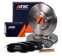 ATEC Germany Kit de frein avant avec disques Ø 280 mm ventilés + plaquettes de frein avant Compatible avec NISSAN JUKE (F15), PULSAR bicorps (C13)