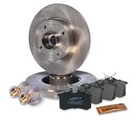 ATEC Germany Kit de freinage essieu arrière y compris disques de frein Ø 240 mm pleins + plaquettes de frein arrière y compris roulements de roue