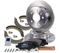 ATEC Germany Kit de freinage essieu arrière y compris disques de frein Ø 245 mm pleins + plaquettes de frein arrière y compris roulements de roue
