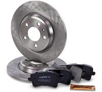 ATEC Germany Kit de freinage essieu arrière y compris disques de frein Ø 300 mm pleins + plaquettes de frein arrière Compatible avec AUDI A4 B8 (8KH) (8K2) (8K5), A5 (8T3), A5 Cabriolet (8F7), A5 Spor