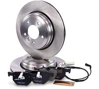 ATEC Germany Kit de freinage essieu arrière y compris disques de frein Ø 320 mm ventilés + plaquettes de frein arrière Compatible avec BMW Série 5 (E60), 6 (E63), 6 Cabriolet (E64)