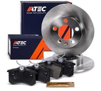 ATEC Germany Kit de freinage essieu arrière y compris disques de frein Ø | Compatible avec: AUDI A1, A1 Sportback, A2, A3, TT, TT Roadster, SEAT CORDOBA, IBIZA III, IBIZA IV, IBIZA IV SC, IBIZA IV ST