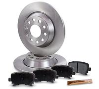ATEC Germany Kit de freinage essieu arrière y compris disques de frein Ø | Compatible avec: AUDI A3, A3 Cabriolet, A3 Sportback, Q3, SEAT ALHAMBRA, ALTEA, LEON, TOLEDO III, SKODA OCTAVIA II